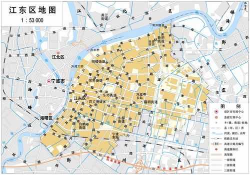 关于宁波江东区街道划分图的信息-图1