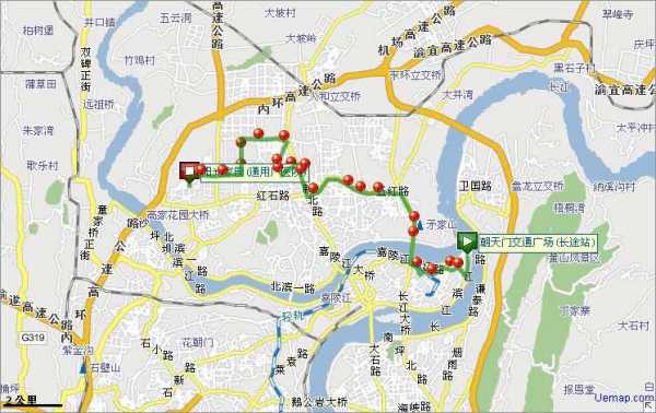重庆151公交车路线（重庆151公交车路线路线图）