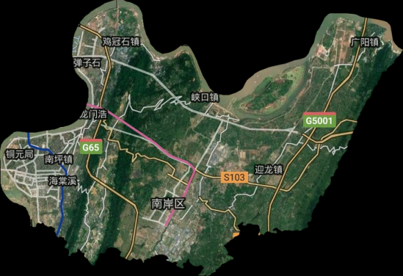 重庆南岸区详细地图（重庆南岸区地图儿童绘画）