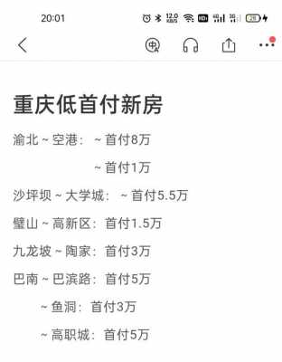 现在重庆买房首付多少（重庆买房首付多少最省钱）-图3