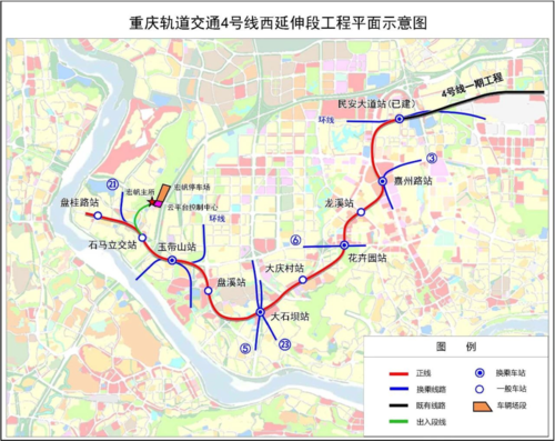 重庆6号轻轨路线（重庆6号轻轨线全图）