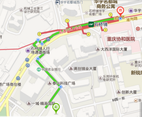 石桥铺到重庆北站轻轨（石桥铺到重庆北站轻轨时刻表）-图2