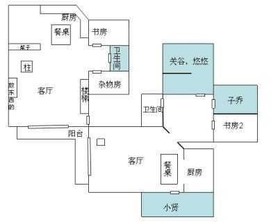 爱情公寓房间平面图（爱情公寓房间构图）