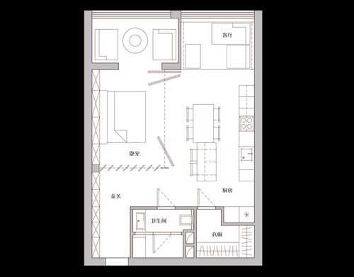 50平小公寓分布图（50平公寓设计图）-图3