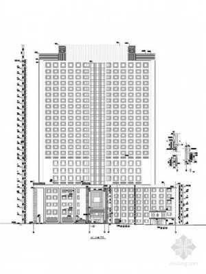 高层酒店式公寓平面图（高层酒店立面效果图）-图3